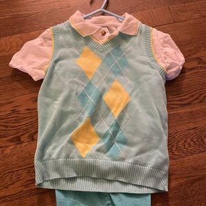 Boys baby blue short set